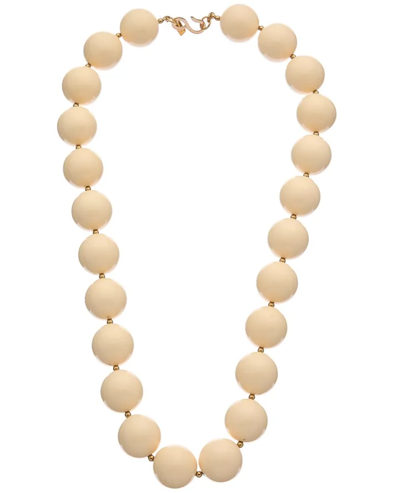 Kenneth Jay Lane Plated Bead Necklace Nocolor