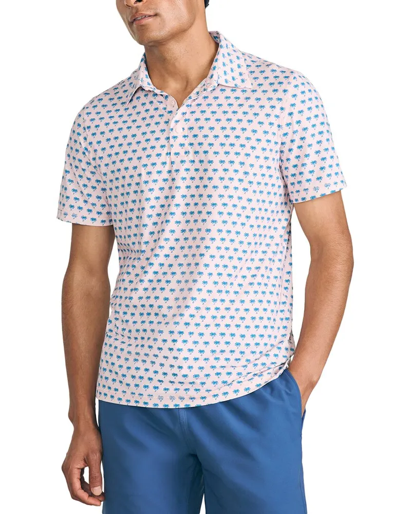 Faherty Shorelite Up Polo Pink