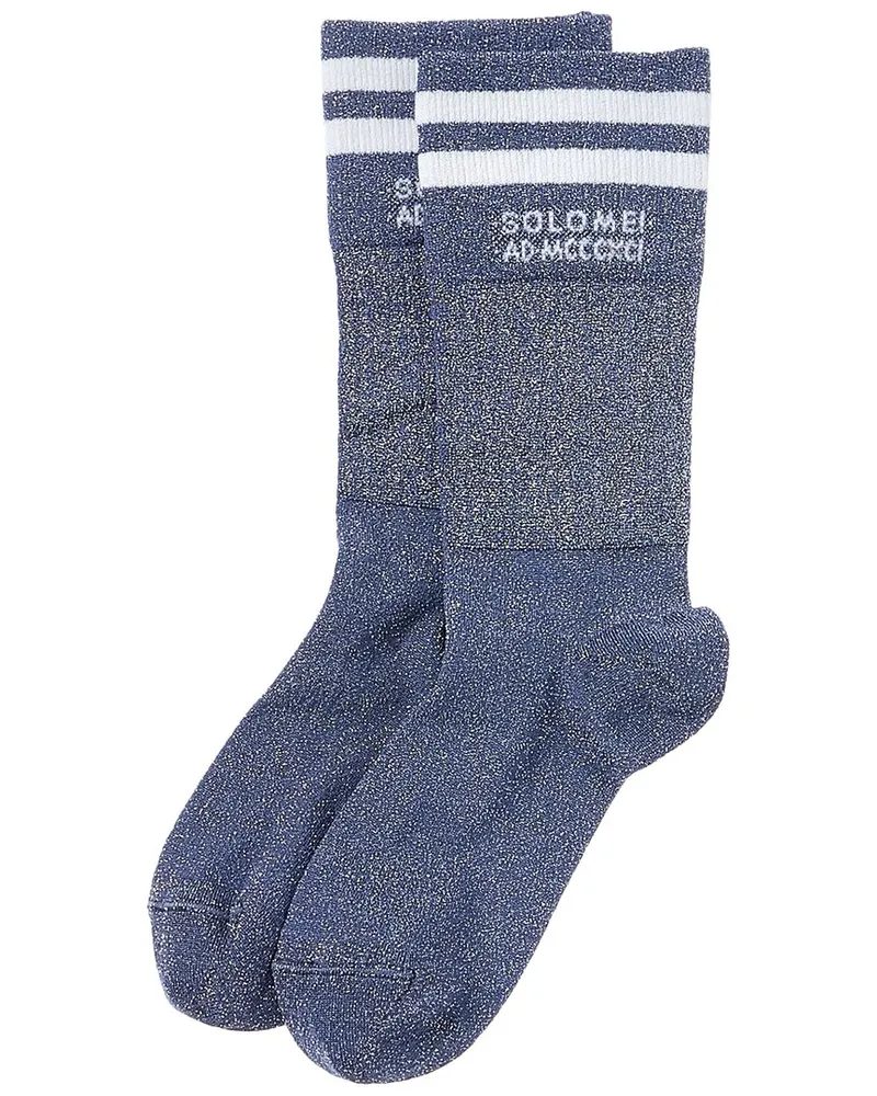 Brunello Cucinelli Two-Tone Socks Blue