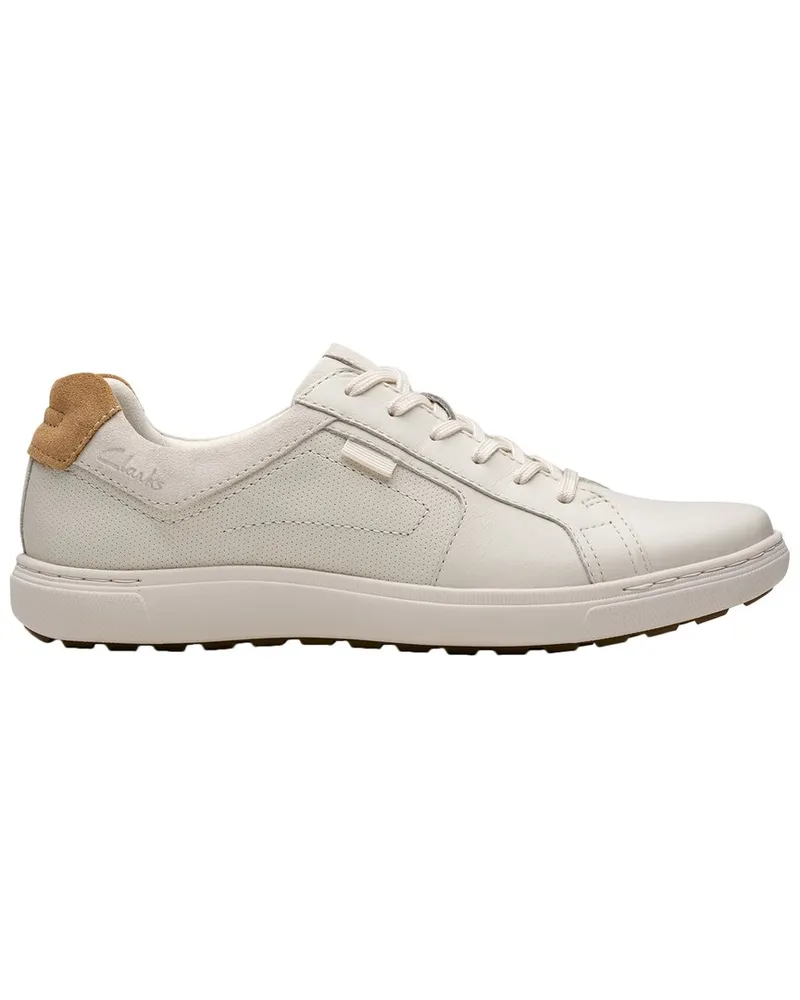 Clarks Mapstone Lace Leather Sneaker Nocolor