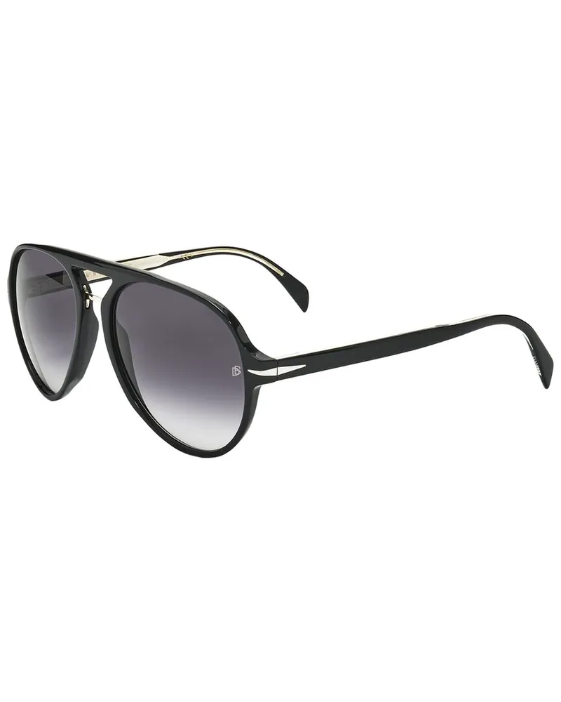 David Beckham Men's DB 7005/S 57mm Sunglasses Black