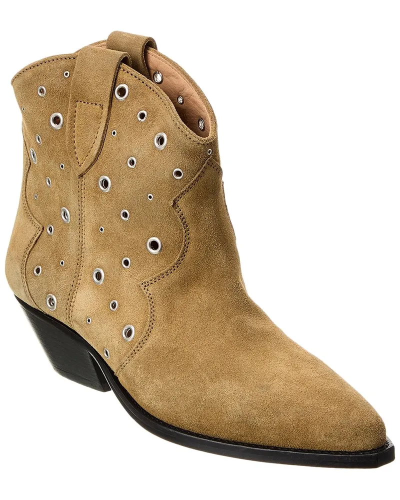 Isabel Marant Dewina Suede Bootie Brown
