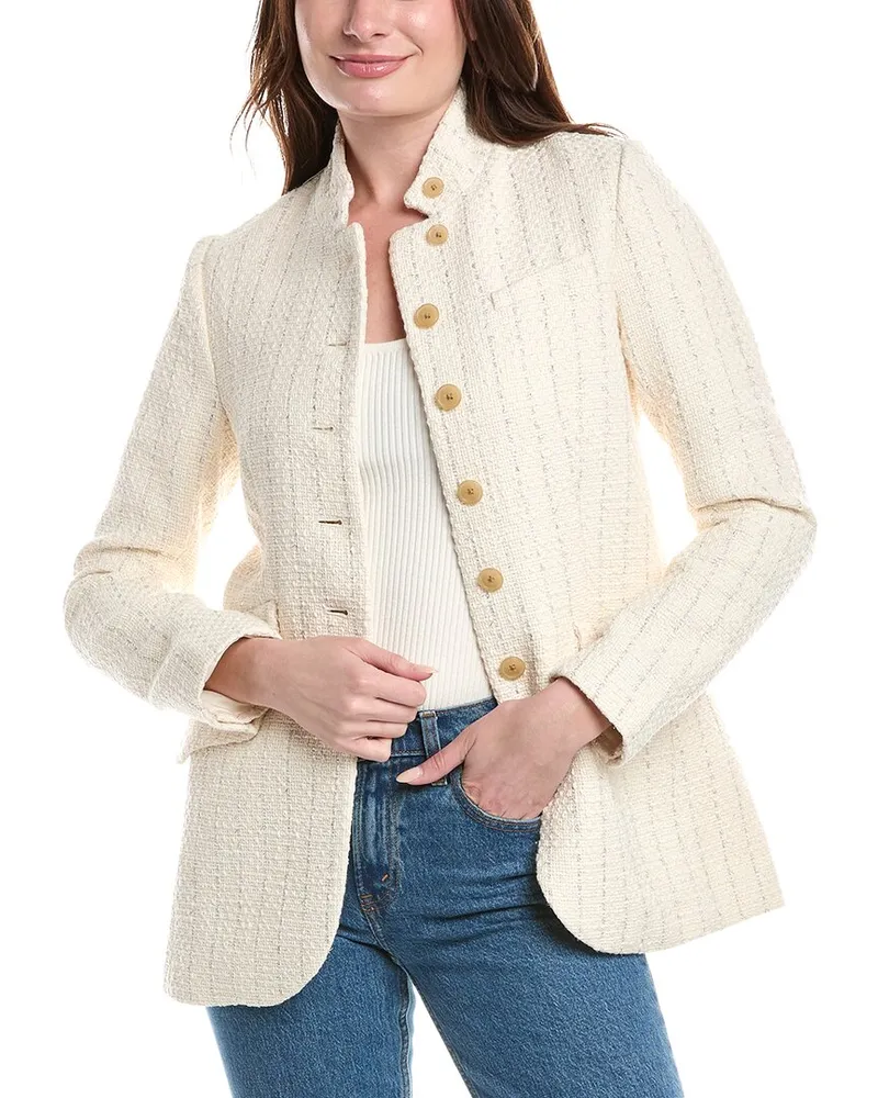 Rag & Bone Slade Tweed Jacket White