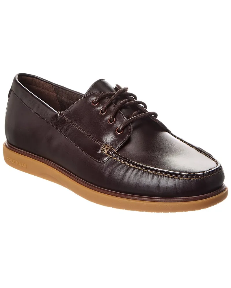 COLE HAAN Grand 4-Eye Leather Loafer Brown