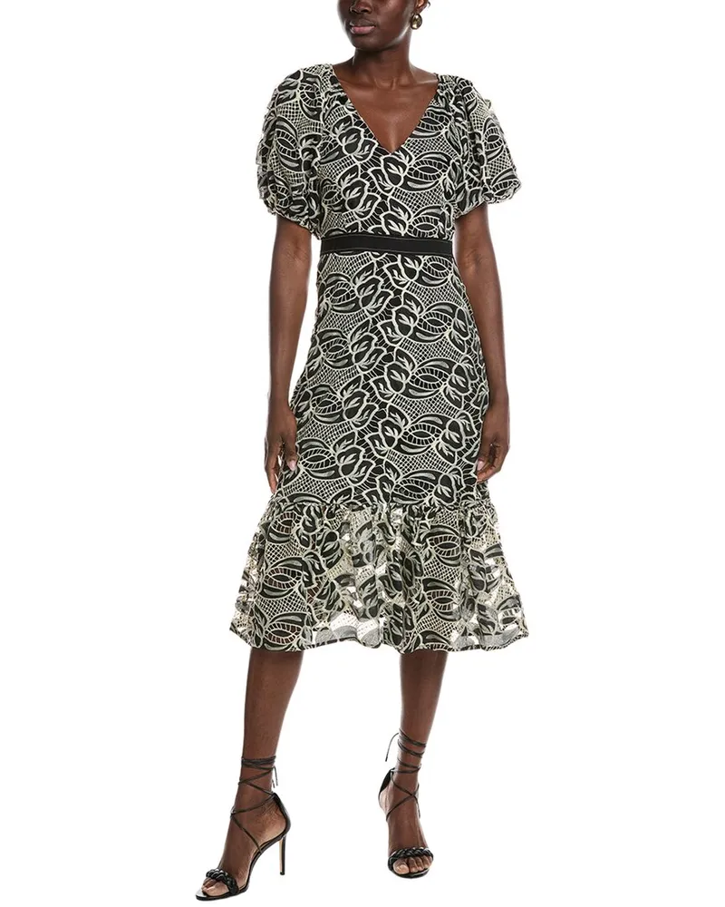 Sam Edelman Eyelet Maxi Dress Black