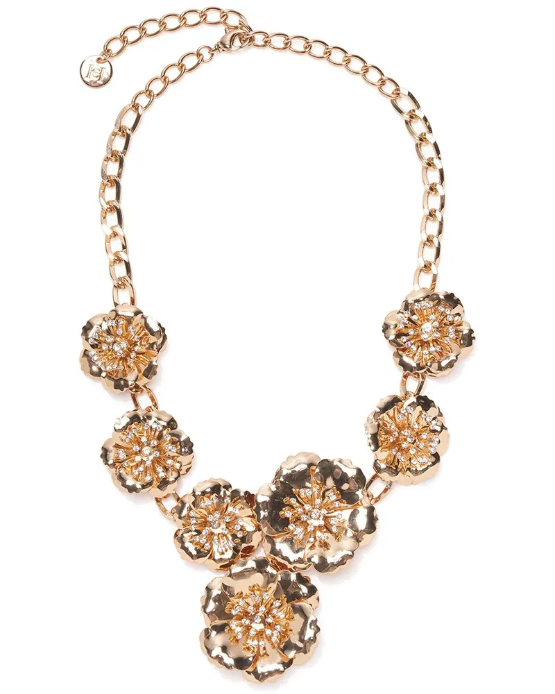 Carolina Herrera New York CZ Flower Necklace Nocolor