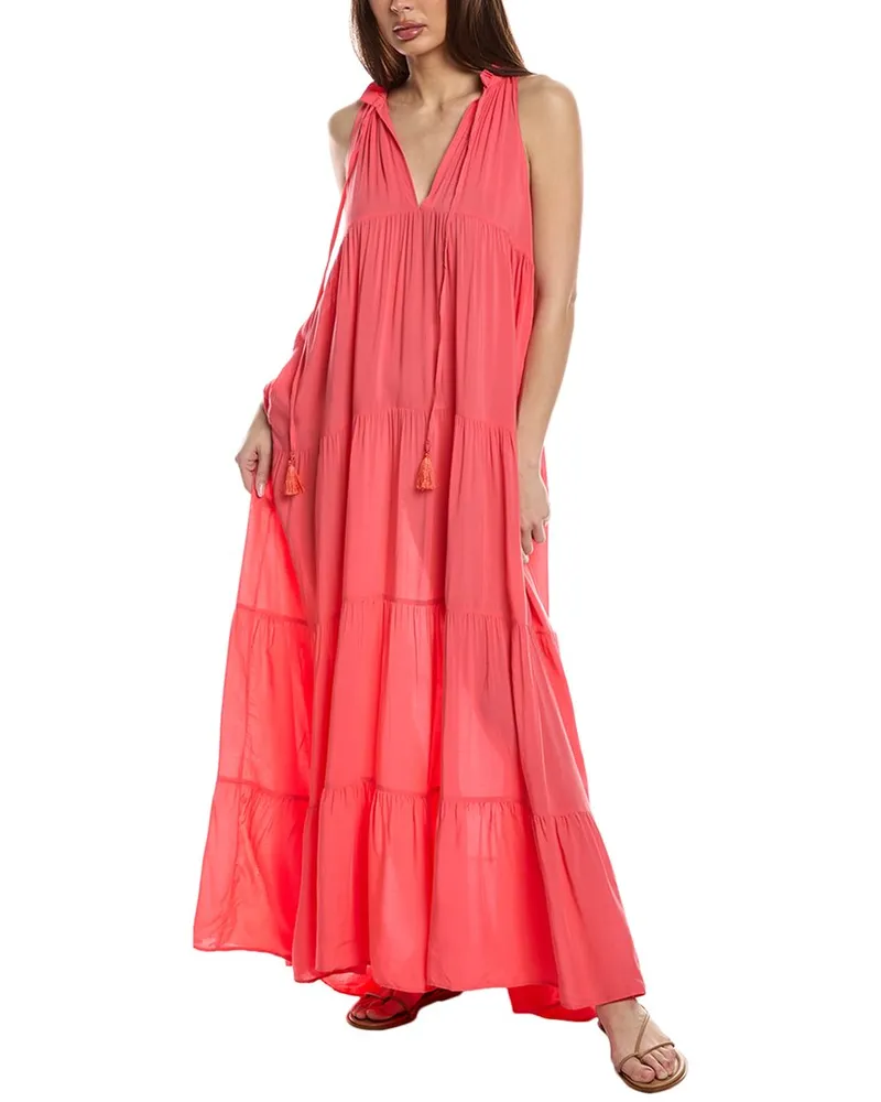 Vince Camuto Tiered Maxi Dress Pink