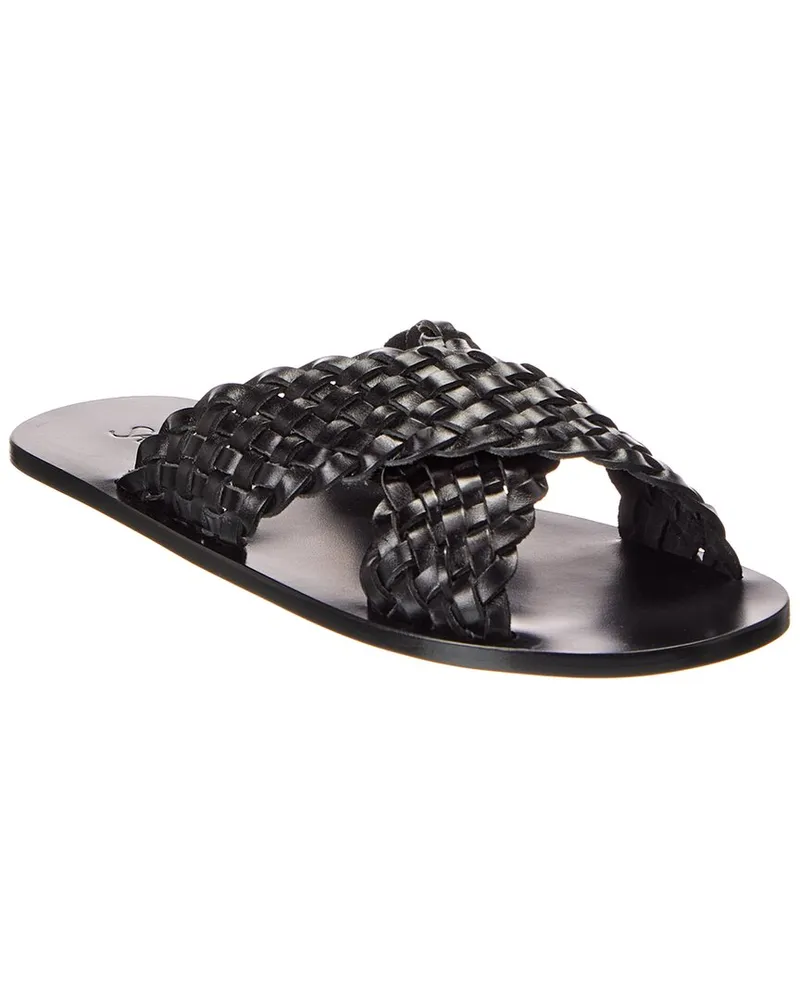 Saint Laurent Leather Sandal Black