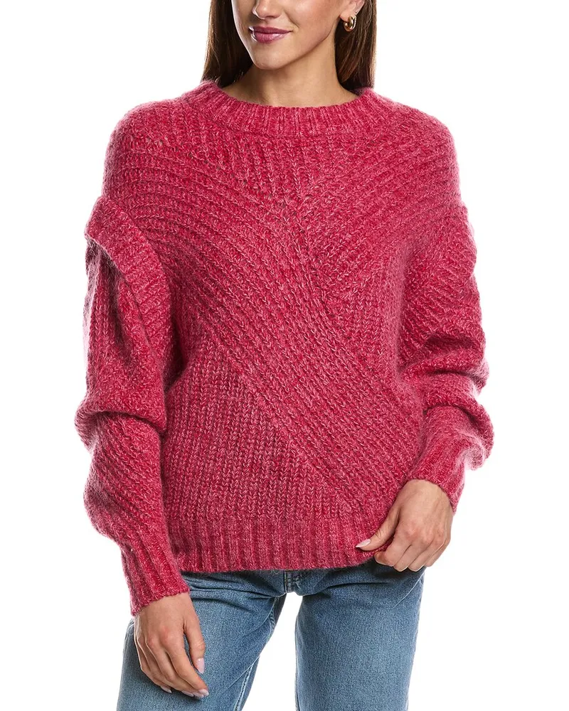 IRO Acia Wool & Mohair-Blend Sweater Red