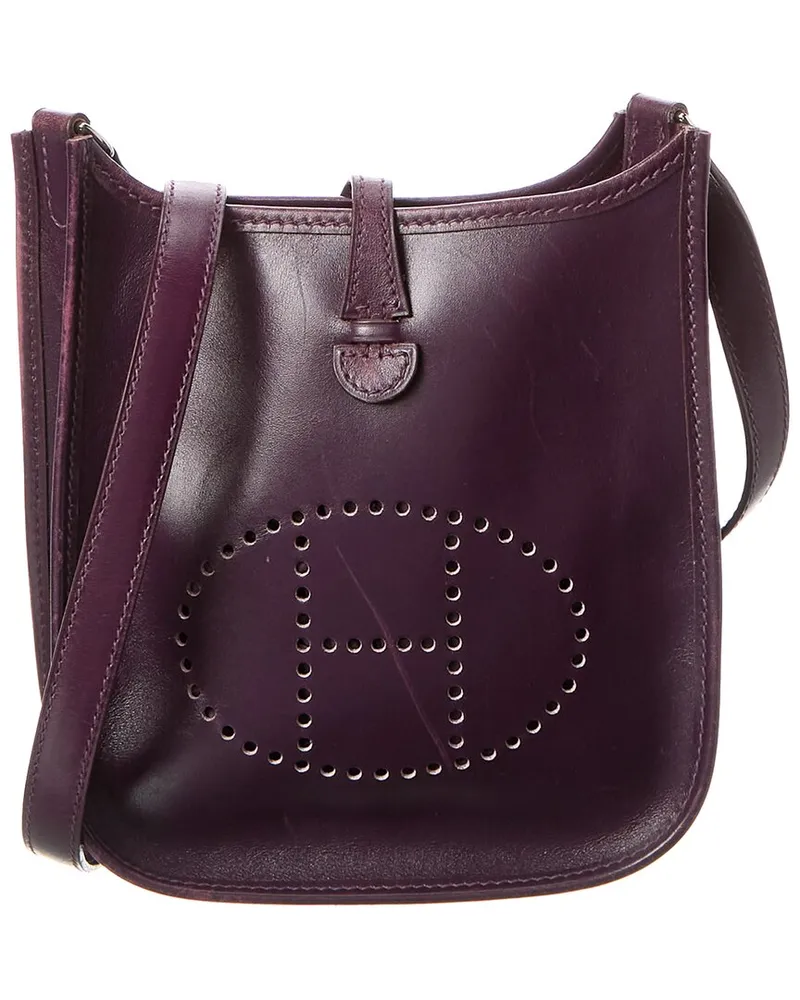 Hermès Purple Box Calf Leather Evelyne I TPM (Authentic Pre-Loved Nocolor
