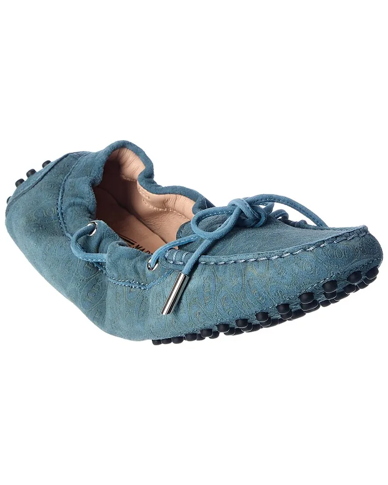 TOD'S TOD’s Alber Elbaz Suede Loafer Blue