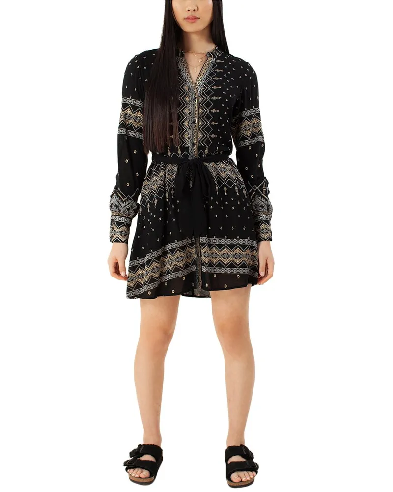 Hale Bob Mini Dress Black