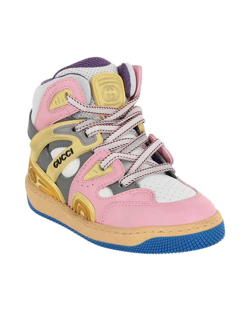 Gucci Colorblocked High-Top Sneaker Nocolor