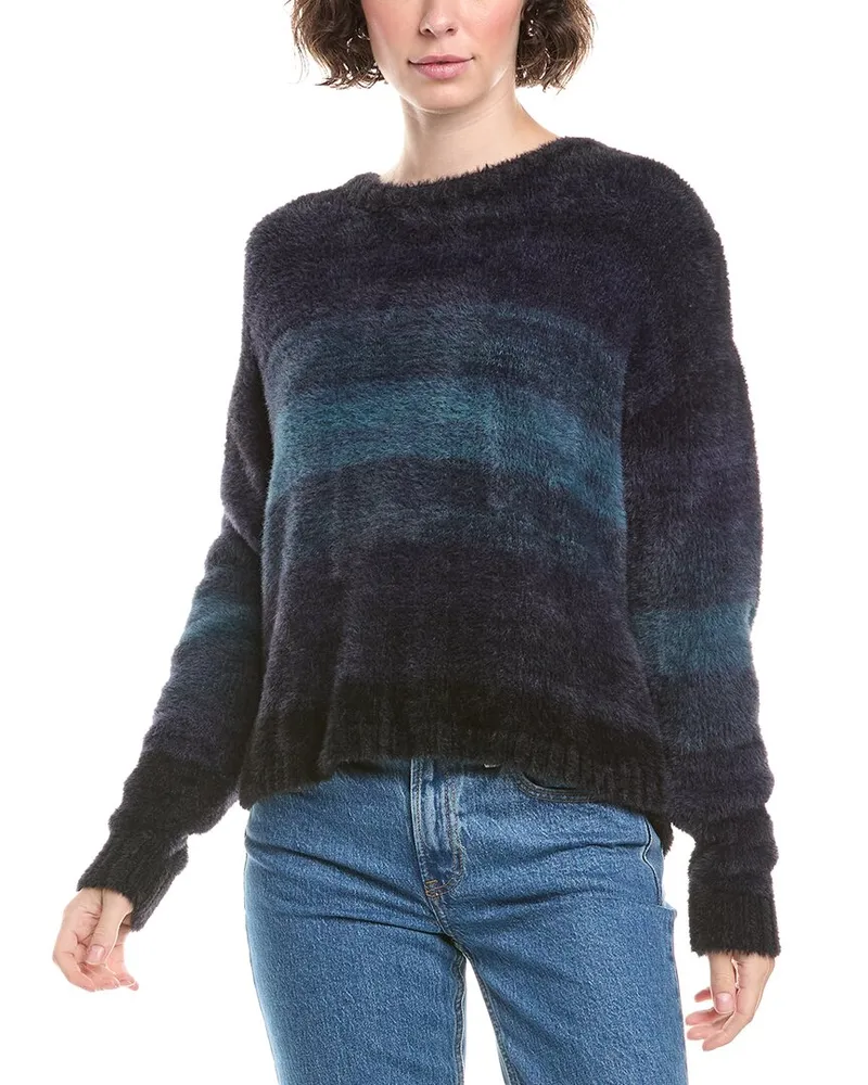 Bella Dahl Slouchy Eyelash Sweater Blue
