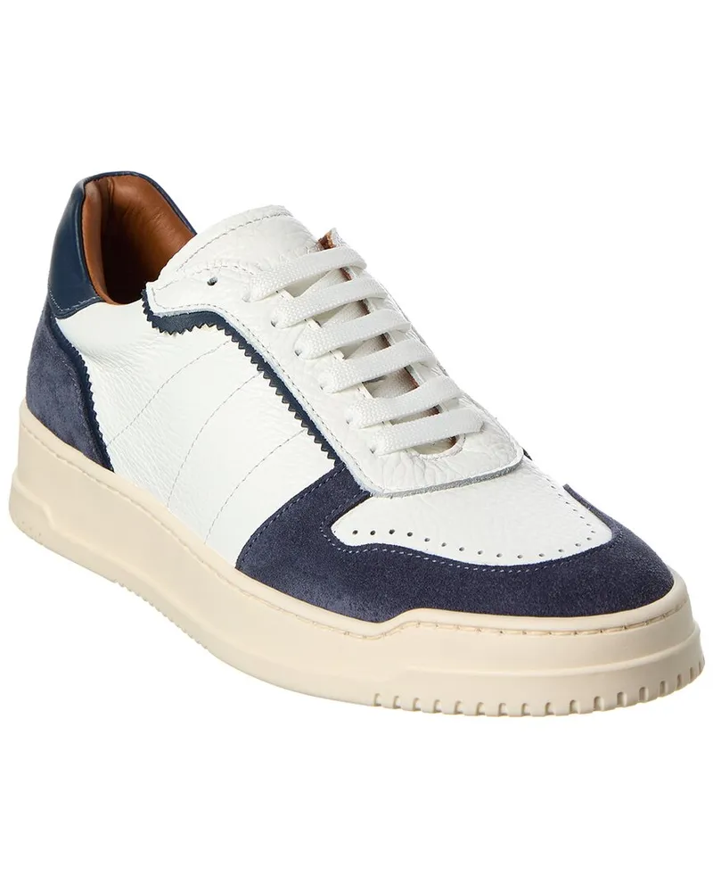 Aquatalia Cristo Leather Sneaker Blue