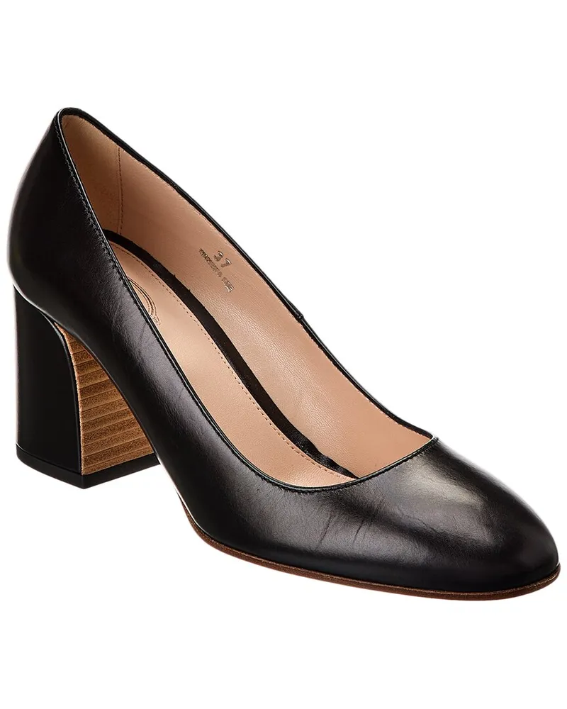 TOD'S TOD’s Logo Leather Pump Black