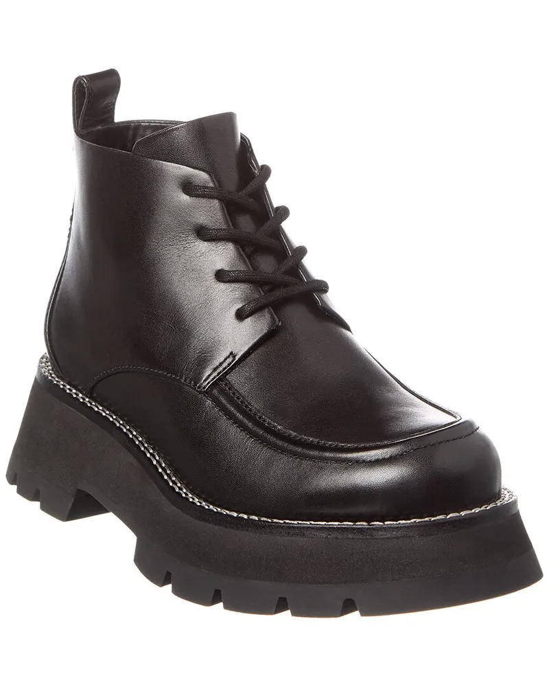 3.1 phillip lim Kate Short Leather Combat Boot Black