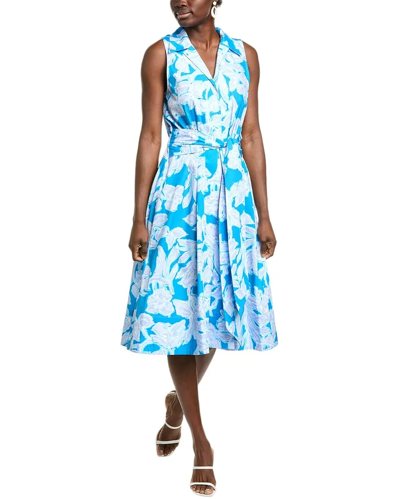 NATORI Misty Floral Maxi Dress Blue