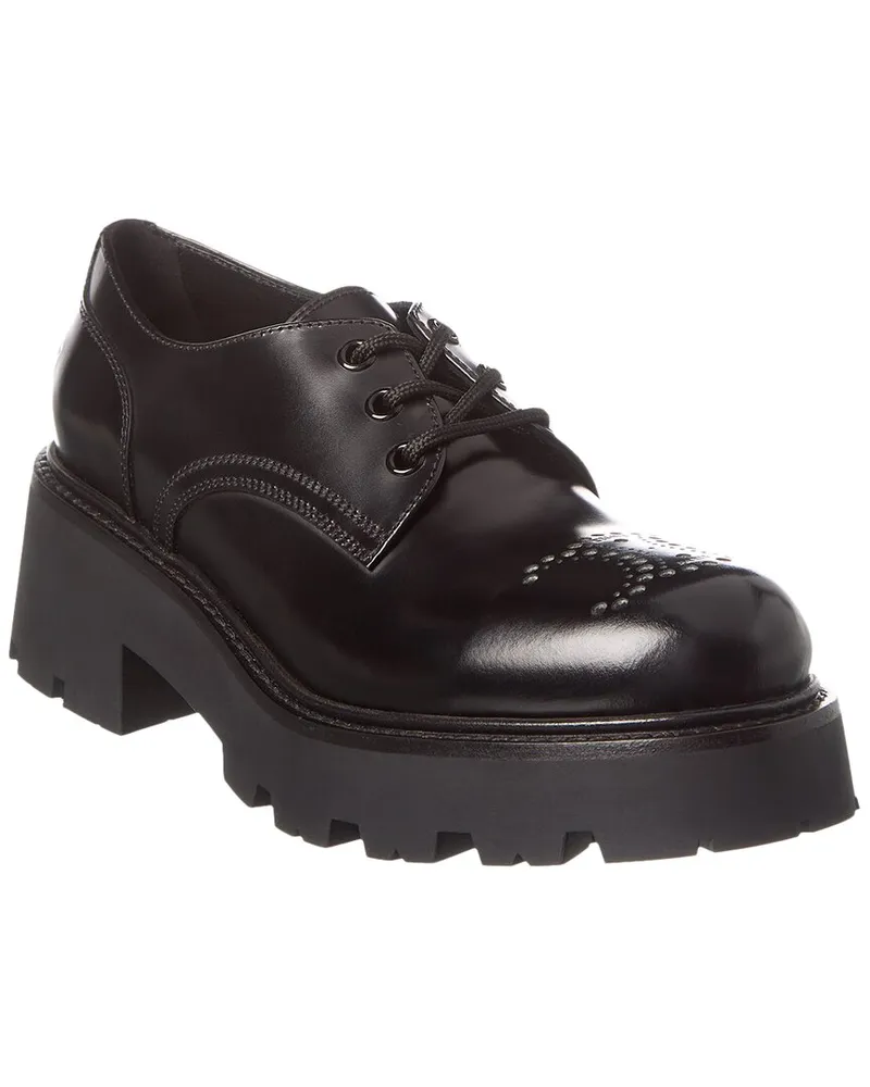 Celine Triomphe Leather Derby Black