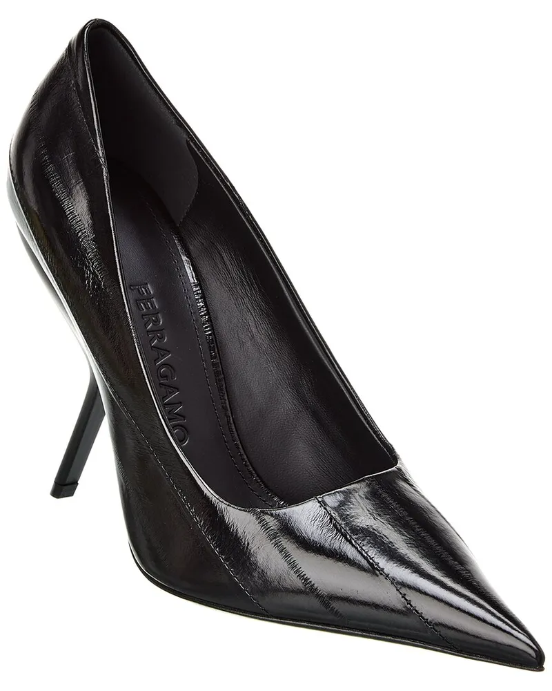 Ferragamo Erica X5 Satin Pump Black