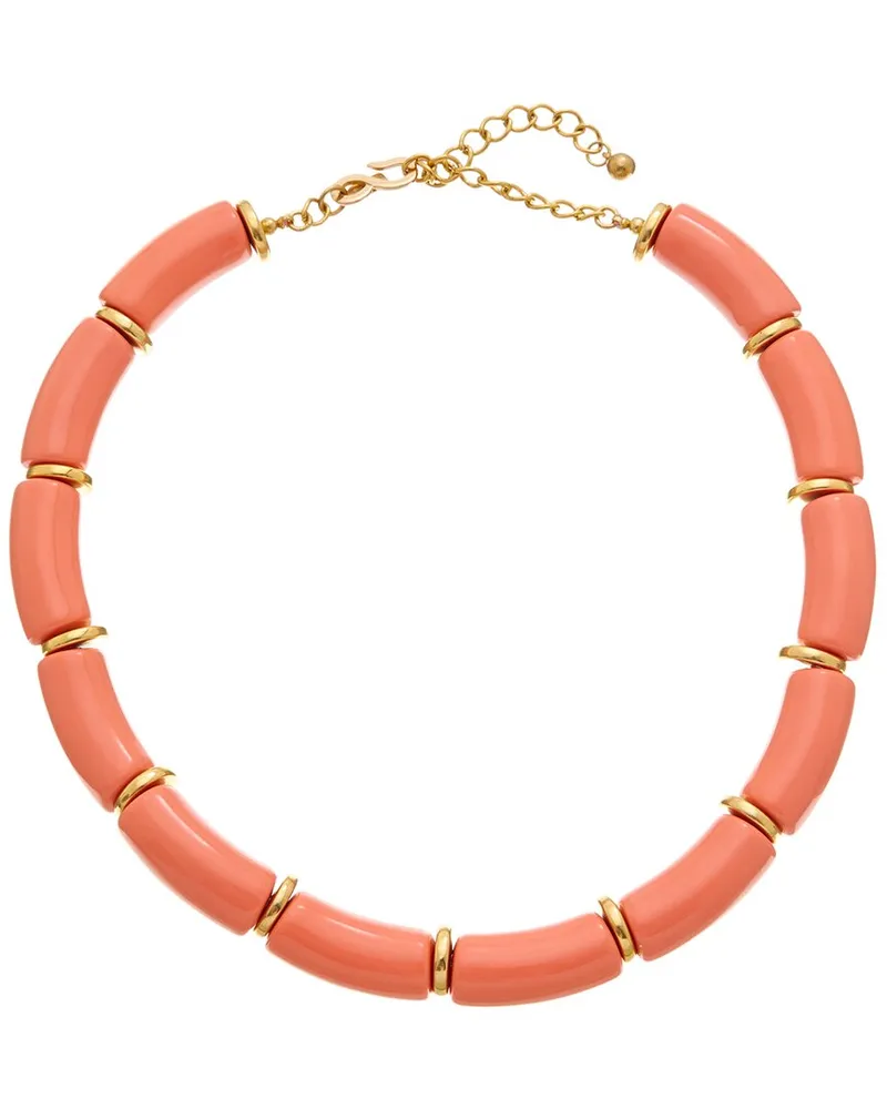 Kenneth Jay Lane Plated Beaded Necklace Nocolor