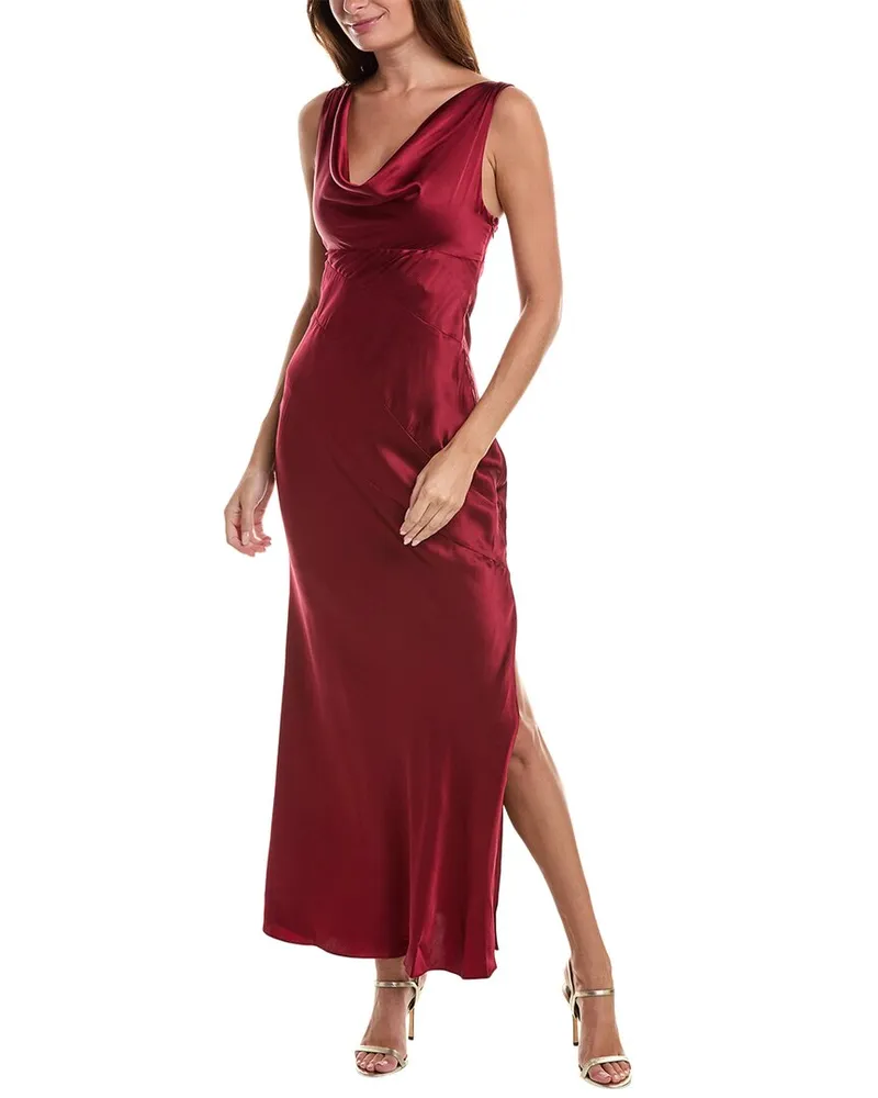 NICHOLAS Sally Silk-Blend Dress Red