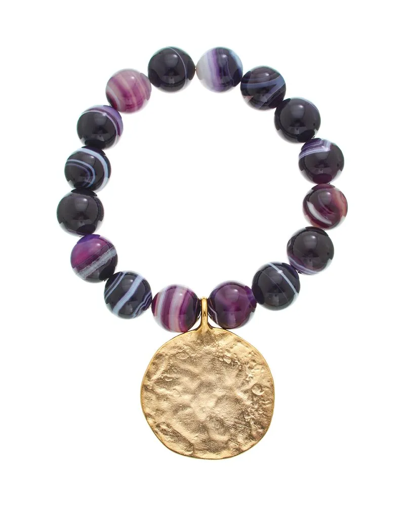 Kenneth Jay Lane Plated Beaded Bracelet Nocolor