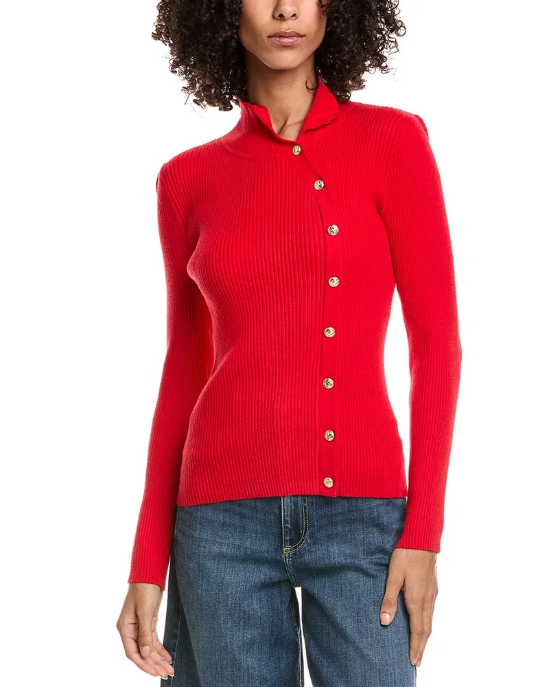 GENERATION LOVE Margaret Rib Top Red