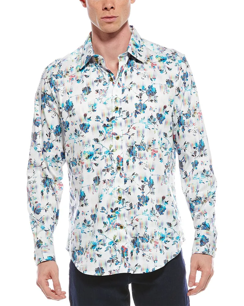 Robert Graham Sumter Classic Fit Woven Shirt White