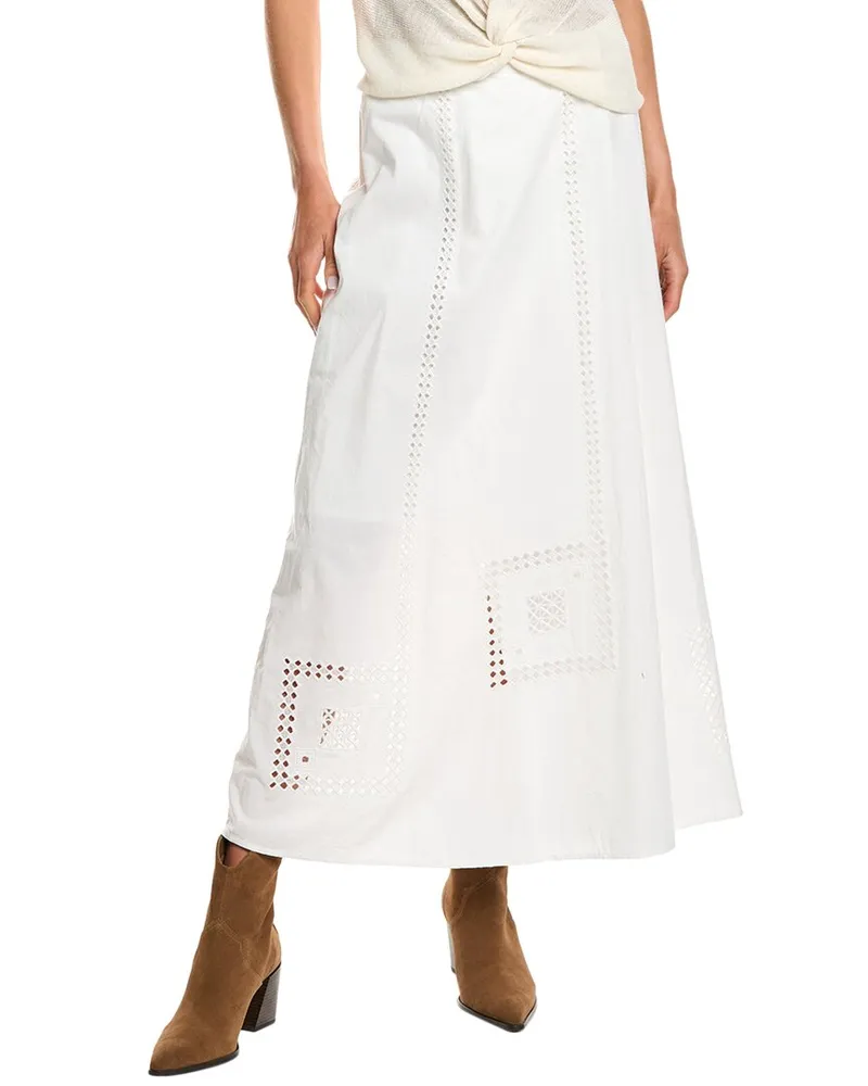 ba&sh Midi Skirt White