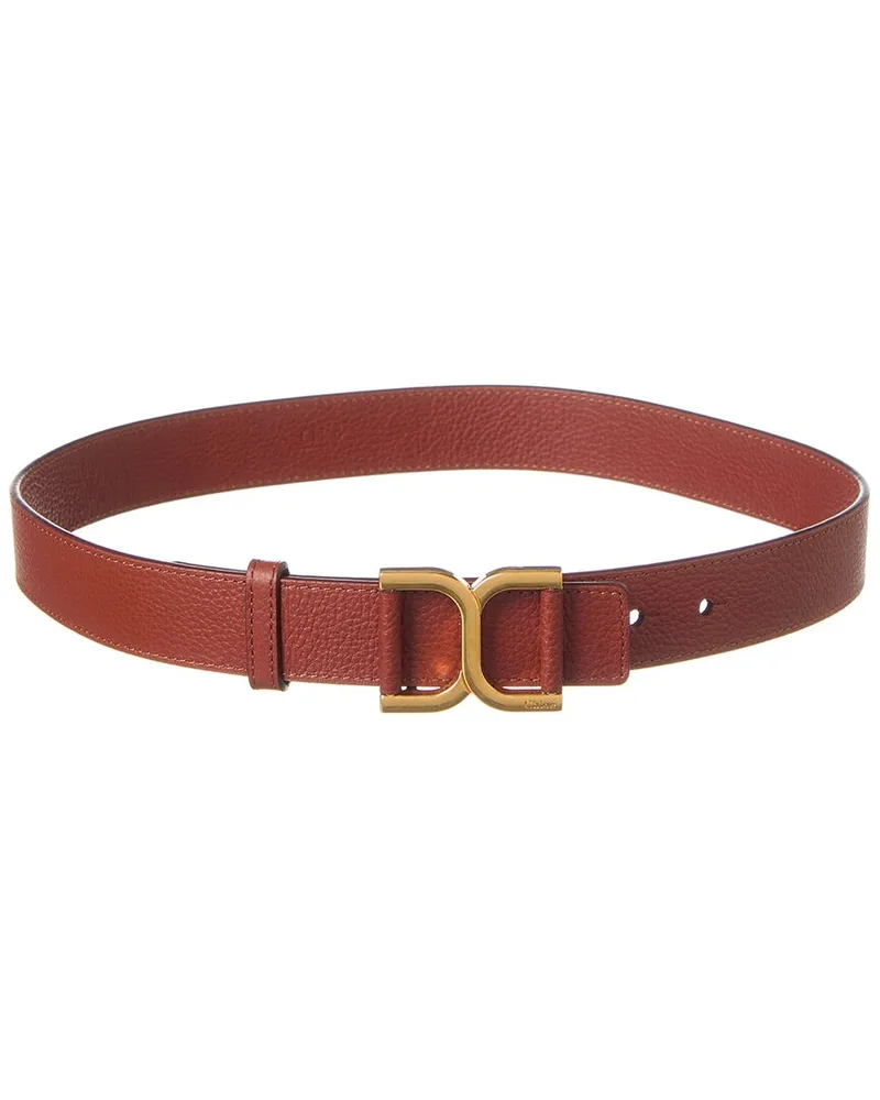 Chloé Marcie Leather Belt Brown