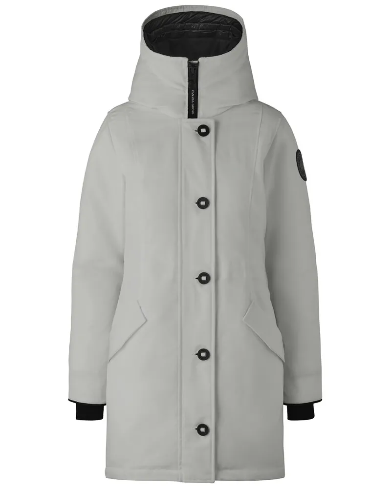 Canada Goose Rossclair Parka Black Label Slim Fit Parka Grey