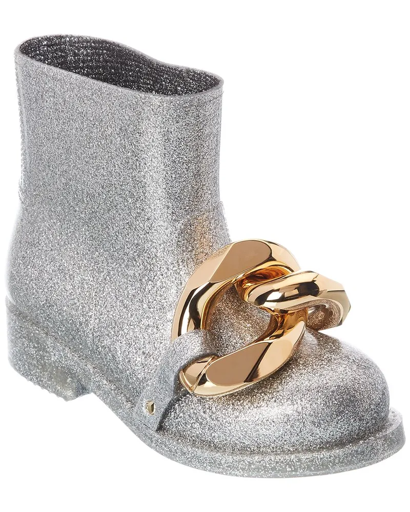 J.W.Anderson Chain Rubber Boot Silver
