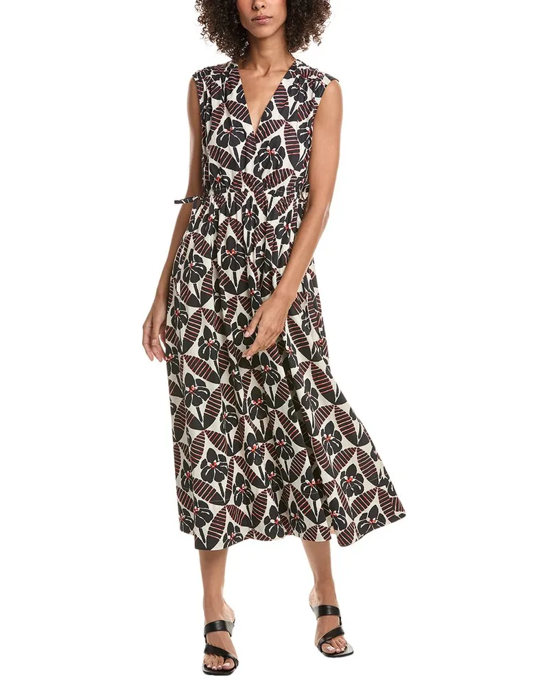 Derek Lam Nara Crochet Stripe Shirting C White