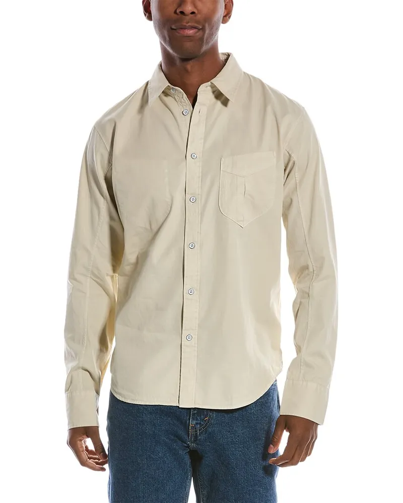 Rag & Bone Garment Dyed Arrow Shirt Gray