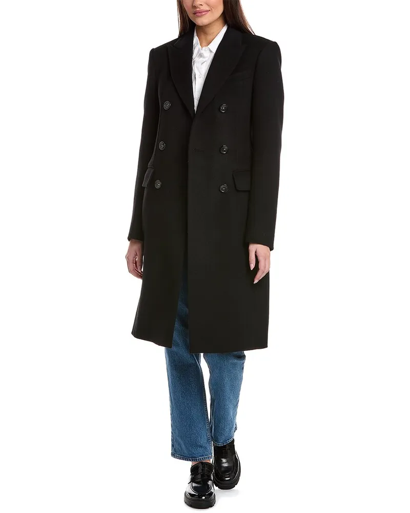 SPORTMAX Morgana Wool Coat Black
