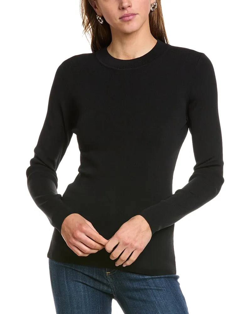 BCBGMAXAZRIA Crewneck Pullover Black