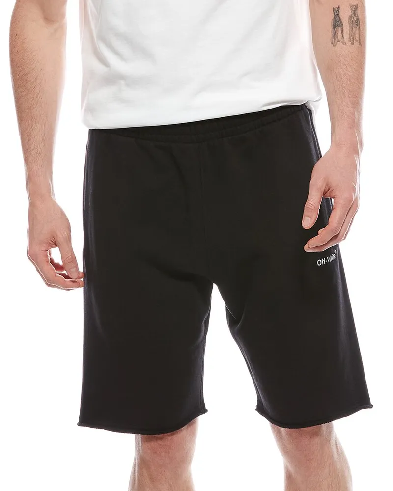 OFF-WHITE Off-White™ Diagonal Helvetica Sweatshort Black