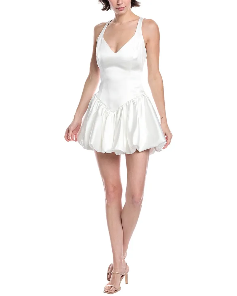 Bardot Oria Bubble Mini Dress White