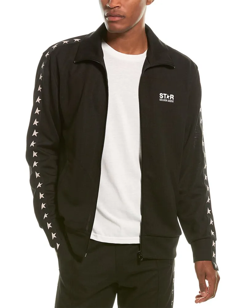 Golden Goose Star Collection Zipped Sweatshirt Black