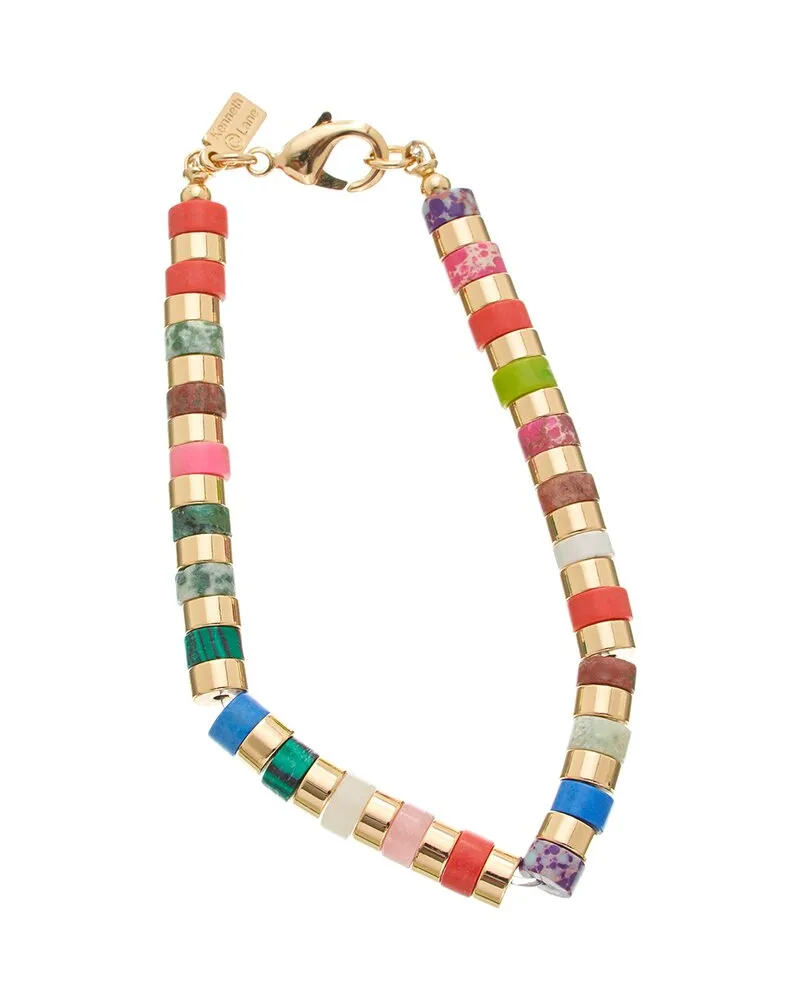 Kenneth Jay Lane Plated Beaded Bracelet Nocolor