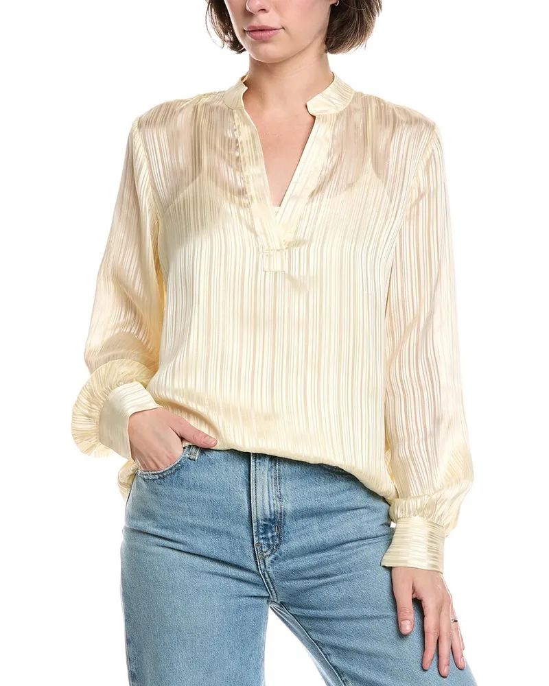7 for all mankind Woven Holiday Top Brown