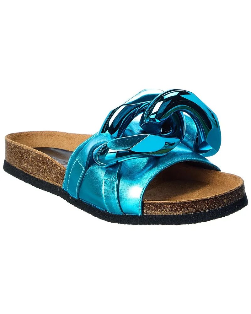 J.W.Anderson Chain Leather Sandal Blue