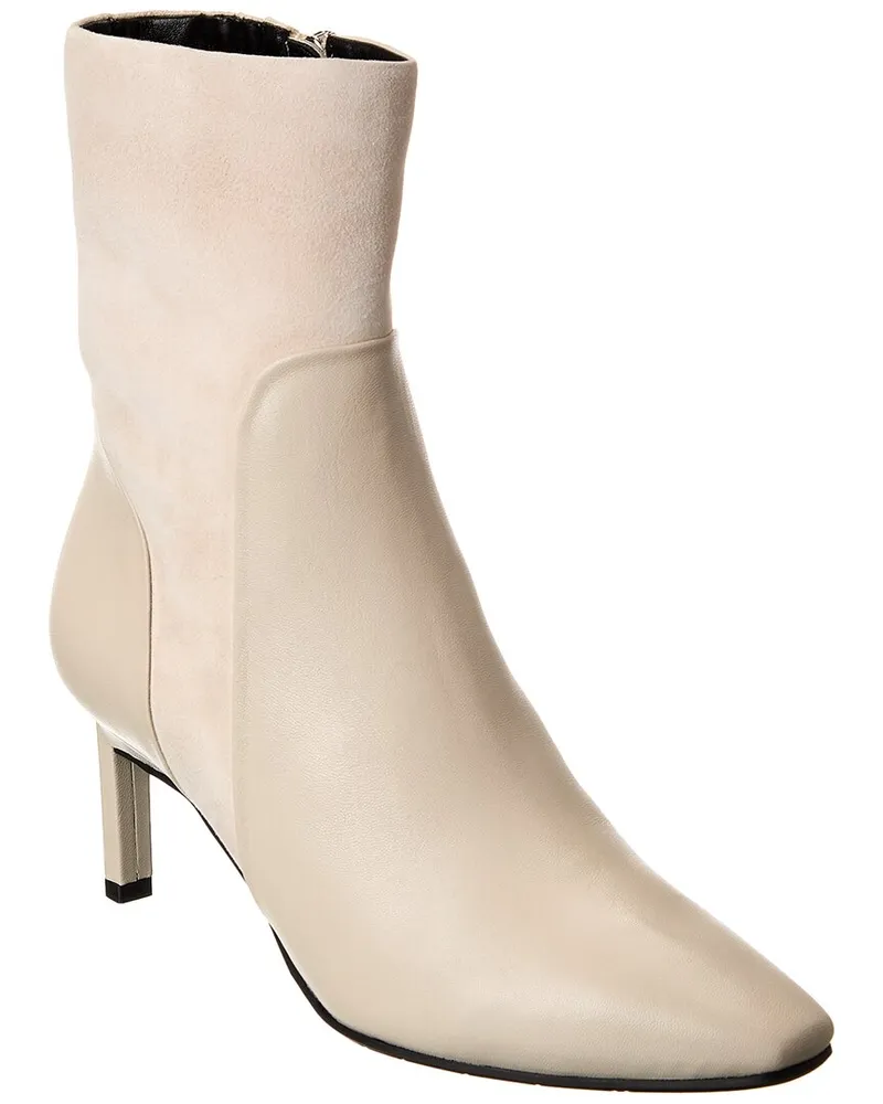 Aquatalia Rowanna Weatherproof Leather Boot White