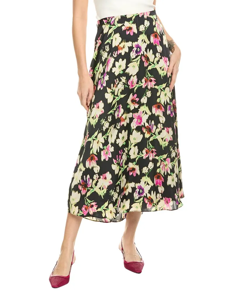 Vince Camuto Midi Slip Skirt Black