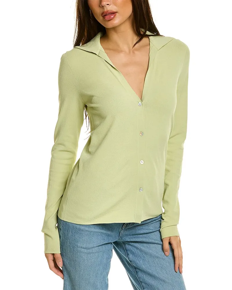 Vince Collared Cardigan Nocolor