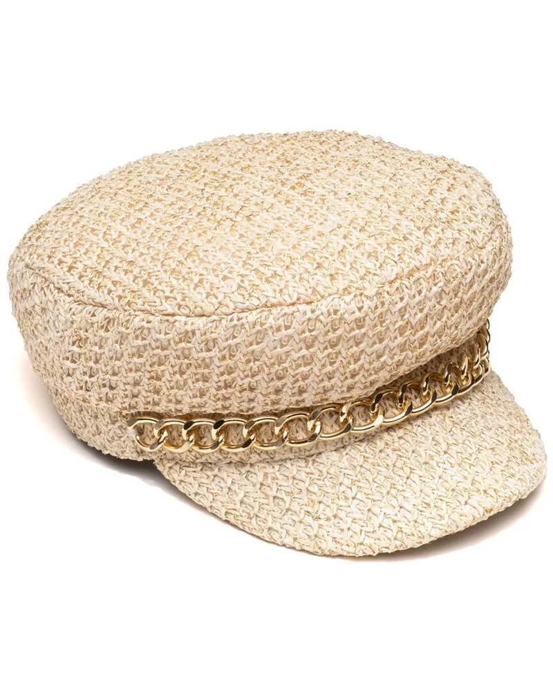 Eugenia Kim Marina Packable Straw Hat White