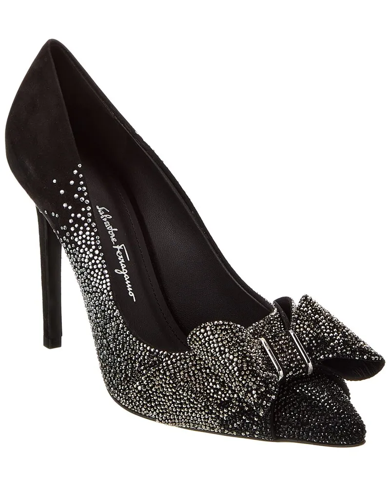Ferragamo Zoey X5 Suede Pump Black