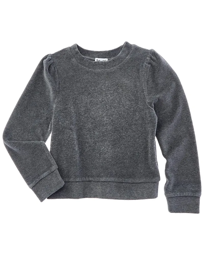 Splendid Velour Sweatshirt Grey