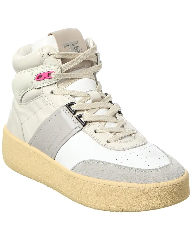 TOD'S TOD’s Cassetta Leather High-Top Sneaker White